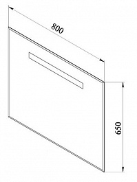 De Aqua Мебель для ванной Трио Люкс New 80 L, зеркало Экстра EXT 80 FP – фотография-3