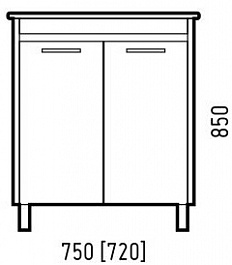 Corozo Тумба с раковиной Лорена 75 лайн – фотография-2