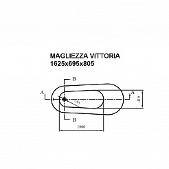 Фэма Акриловая ванна "Vittoria", ножки золото, покрытие RAL матовое – фотография-4