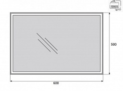 BelBagno Зеркало SPC-GRT-500-600-LED-BTN – фотография-2