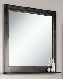Акватон Зеркало для ванной Жерона 85 черное серебро – фотография-1