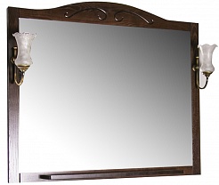 ASB-Woodline Зеркало для ванной Флоренция 105 бук тироль, массив ясеня – фотография-1