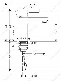 Hansgrohe Смеситель "Metris S 31060000" – фотография-2