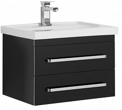 Aquanet Мебель для ванной "Сиена 60" черная подвесная (196499) – фотография-4