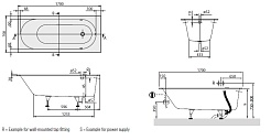 Villeroy & Boch Акриловая ванна "Oberon UAP177OBE2A1V-01.61" с гидромассажем – фотография-4