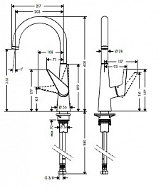 Hansgrohe Смеситель Talis S 72810000 для кухонной мойки – фотография-2