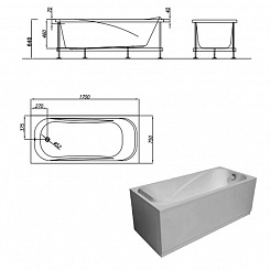 Kolpa San  Акриловая ванна String STANDART 170х75 – фотография-2
