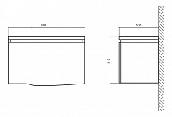 BelBagno Мебель для ванной FORMICA 80 Bianco Lucido, 1 ящик – фотография-6