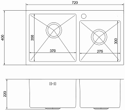 Mixline Мойка кухонная Pro 72 черный графит – фотография-8