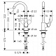 Hansgrohe Смеситель Logis 71835000 для кухонной мойки – картинка-10