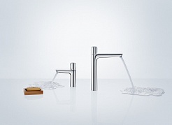 Hansgrohe Смеситель Talis Select E 71750000 для раковины, с донным клапаном – фотография-2