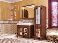 Opadiris Зеркало для ванной Сакура 100 орех – фотография-3