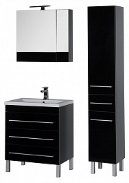 Aquanet Мебель для ванной Верона 75 черная напольная (231041) – фотография-3