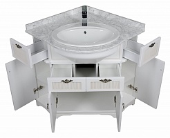 Aquanet Мебель для ванной "Луис 70" угловая белая (167691) – фотография-6