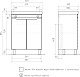 Volna Мебель для ванной Lake 60.2D L белая – картинка-39