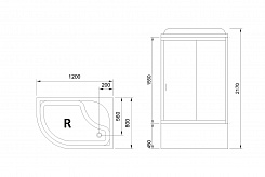 Royal Bath Душевая кабина RB 8120BK6-BT-CH-R – фотография-3