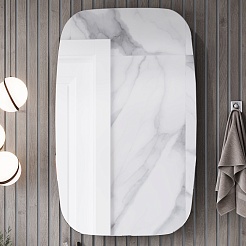 Акватон Мебель для ванной Сохо 100 L подвесная белая – фотография-14