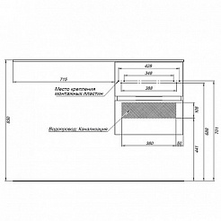 Aquanet Тумба с раковиной Алвита 120 R серый антрацит – фотография-4