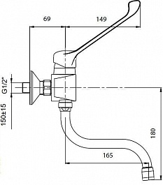 Jacob Delafon Смеситель для кухни Easy E18163-CP – фотография-2