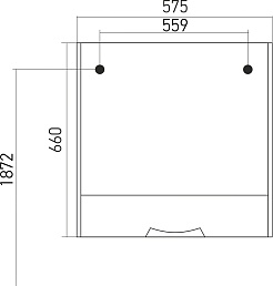 Mixline Зеркальный шкаф Байкал 60 R белый/графит – фотография-5