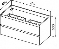 Cezares Мебель для ванной MOLVENO 100 Bianco Ghiaccio, BTN – фотография-4