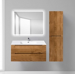 BelBagno Пенал для ванной ETNA 1500 Rovere Nature R – фотография-2