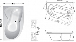 Ravak Акриловая ванна Rosa 95 160 L – фотография-5