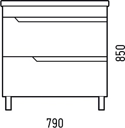 Corozo Тумба с раковиной Юрма 80 Z2 белая – фотография-5