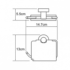 WasserKRAFT Держатель туалетной бумаги "Isen K-4025" – фотография-3