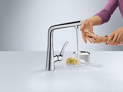 Hansgrohe Смеситель Metris Select 14883800 для кухонной мойки – фотография-4