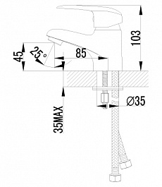 Lemark Смеситель "Pramen LM3356C" для раковины – фотография-2