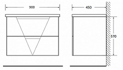 BelBagno Мебель для ванной VITTORIA 900 Bianco Lucido – фотография-7