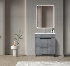 Parly Мебель для ванной Gill 70 цементно-серый – фотография-2