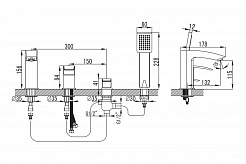 Iddis Смеситель на борт ванны VANE VANSB40I07 – фотография-2