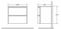 BelBagno Тумба с раковиной PROSPERO BB800DVC/MO Menta Opaco – фотография-3