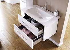 Aqwella Мебель для ванной Simphony 90 белая – фотография-8