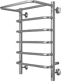 Terminus Полотенцесушитель электрический Полка П6 400x650 хром – фотография-2