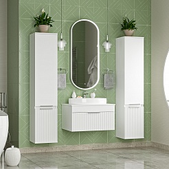 Brevita Мебель для ванной Enfida 70 подвесная белая – фотография-2