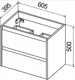 BelBagno Тумба с раковиной KRAFT 39 600 Rovere Tabacco – фотография-3