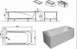 Kolpa San  Акриловая ванна String BASIS 190х90 – фотография-2