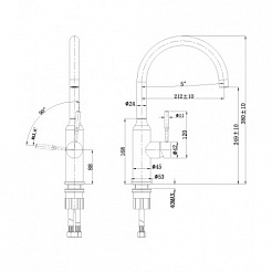 Lemark Смеситель Expert LM5079S для кухонной мойки – фотография-2