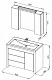 Aquanet Комплект Мебели "Тиана 90" дуб, с корзиной  (177139) – фотография-8