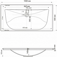 Cezares Мебель для ванной Premier-HPL 100 Manganese,TCH – фотография-4