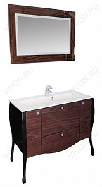 Aquanet Зеркало для ванной "Мадонна 90" эбен (171339) – фотография-2