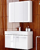 Aqwella Мебель для ванной Милан 100 подвесная, с дверцами