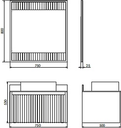 Comforty Мебель для ванной Марсель 75 T-Y9378 подвесная белая матовая – фотография-13