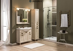 Aquanet Мебель для ванной Тесса 85 жасмин/золото – фотография-13