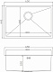 Mixline Мойка кухонная Pro 65x44 сатин – фотография-16