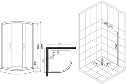 Esbano Душевой уголок ESR-8005 – фотография-13