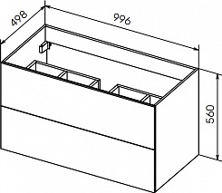 Cezares Мебель для ванной Premier-HPL 100 Manganese, BTN – фотография-6